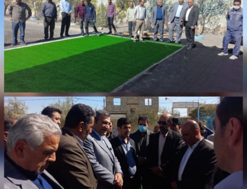 ساخت زمین چمن مصنوعی مدرسه امام سجاد میلاجرد